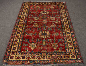 Afghansk tæppe, 186 x 121 cm.