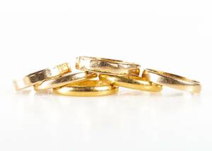 RINGAR, 6 st 1823 k guld
