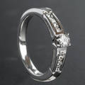 Brillantring ca. 0.39 ct. 