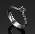 Diamantring 14 kt guld, 0.47 ct brillant