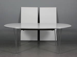 Piet Hein   Bruno Mathsson, Superellipse bord med udtræk 3  