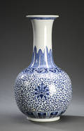 Stor kinesisk vase af porcelæn, 1900-tallet