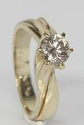Solitairering, ca. 0.95 ct.