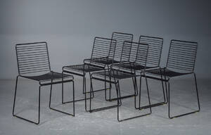 Hay Hee, seks Dining chairs, sorte 6