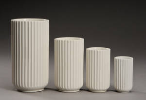 Lyngby Porcelæn. Fire vaser 4