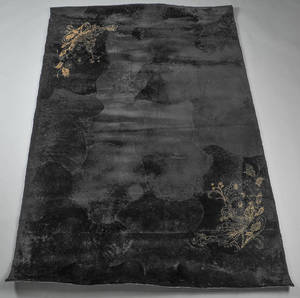 Modern design tæppe af lammeskind. 170x245 cm.