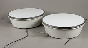 Arne Jacobsen. Munkegaardslamper opal krom 2