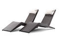 Et par liggestole af polyrattan flet, Keops Collection