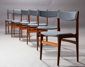 Erik Buch, spisestole, teaktræ 6