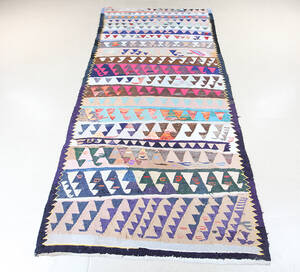 Persisk Kermanshah nomade-kelim, 275x135 cm.