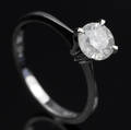 Solitaire ring ca. 1.06 ct.