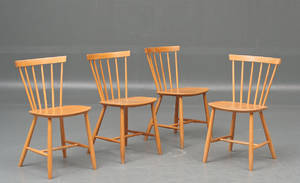 Poul M. Volther Fire tremmestole 4 