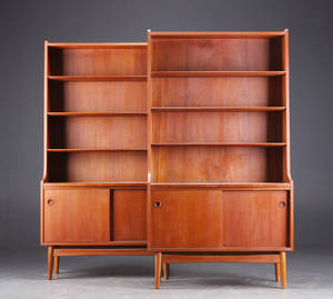 Nexø Møbelfabrik. To reoler af teaktræ 2