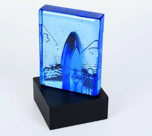 Bertil Vallien Skulptur Glas Kosta Boda 2000-tal