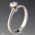 Solitaire ring ca. 0.25 ct.