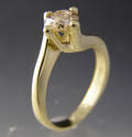 Solitaire ring ca. 0.85 ct.