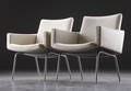 Hans J. Wegner. Par lufthavnsstole, uld, model AP-39 2