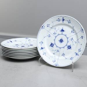 TALLRIKAR, Musselmalet, Bing  Gröndahl, Danmark, 8st