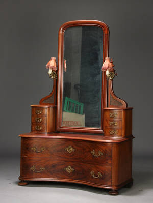 Sminkemøbel, mahogny