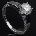 Solitaire ring ca. 1.50 ct. 