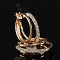 Par diamant creoler ca. 0,25 ct 2