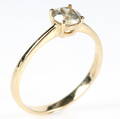 Solitairering, 14 kt guld, 0.51 ct.