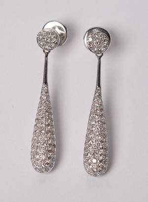 Par brillantørestikkere - ca. 2,60 ct