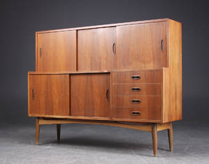 Skænk af palisander, 1950erne, dansk møbeldesign