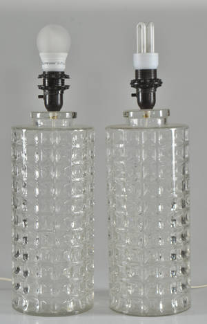 Ett par bordslampor i glas 2