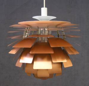 Poul Henningsen, Koglen i kobber, 60 cm.