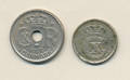 Danmark 10 øre 1923 og 1947