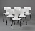 Arne Jacobsen. Sæt på seks stole model 3103 6