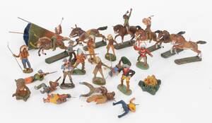 Parti figurer, elastolin, 1900-talets första hälft