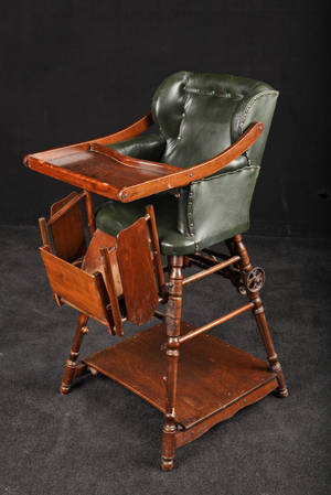 Historischer Kinderstuhl Chesterfield, um 1900