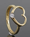 18kt. diamond ring approx. 0.02ct.