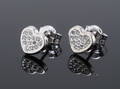 Par ørestikker med cubic zirkonia, 8 kt. hvidguld