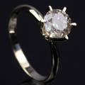 Solitaire ring ca. 1.53 ct.