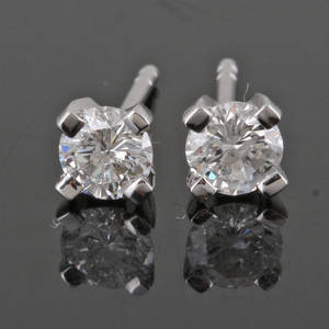 Earrings in 14k  set with brilliant cut diamonds 0.50 ct