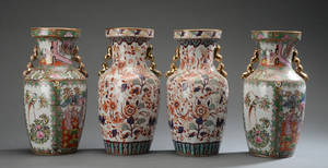 Kinesiske vaser af porcelæn. 4 