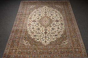 Persisk Keshan tæppe, uld på bomuld, 332 x 250 cm.