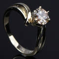 Solitaire ring ca. 0.92 ct.