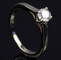 Solitaire ring ca. 0.41 ct.