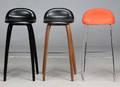 Gubi Chairs. Tre barstole, grå 3 