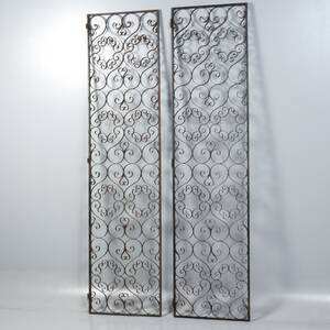 VIKVÄGG FÖR PERGOLA, 2 dlr, smide, 1900-talets andra del