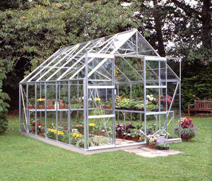 Halls drivhus Magnum 128 9,9  m2 med 3mm glas