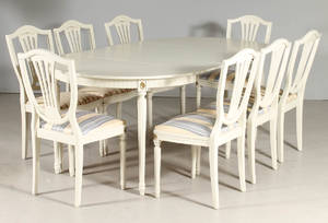 Matsalsgrupp Gustaviansk stil 1900-tal 9