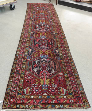 Persisk  Hamadan løber, 390x99 cm.