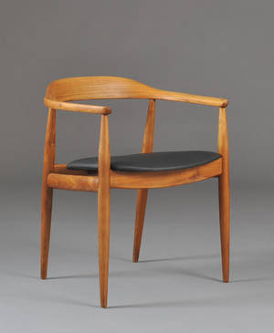 N. Eilersen. Armstol, teaktræ 