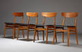 Spisestole, teak- og bøgetræ, dansk møbelproducent 4