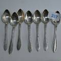 7 kaffeskedar silver